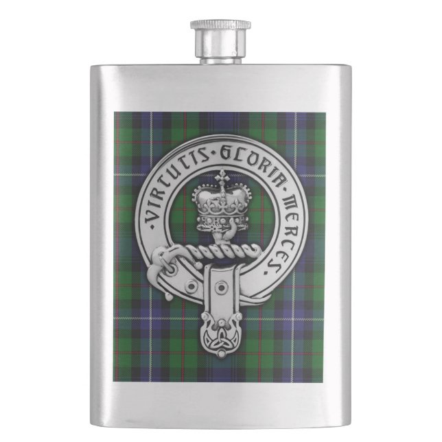 Cantil Clan Donnachaidh (Robertson) Crest/Hunting Tartan (Frente)