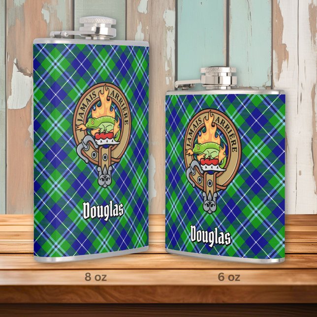 Cantil Clan Douglas Crest sobre Tartan (Criador carregado)
