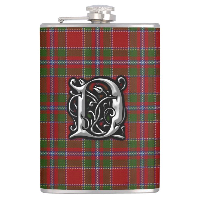 Cantil Clan Drummond Tartan Old Scotland Flask (Frente)