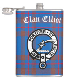 Cantil Clan Elliot Crest Crachá & Tartan
