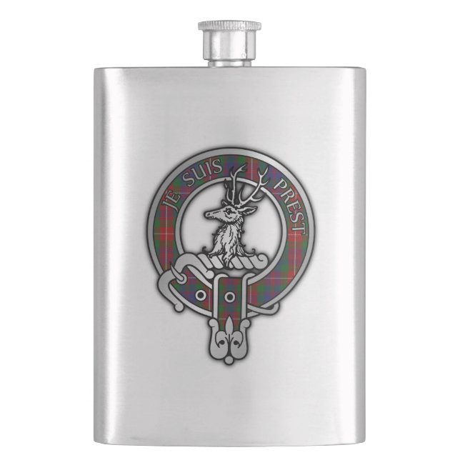 Cantil Clan Fraser de Lovat Crest & Tartan (Frente)