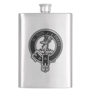Cantil Clan Fraser do Lovat Crest Hip Flask