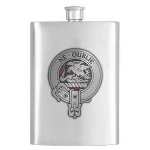 Cantil Clan Graham Crest e Red Tartan