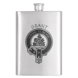 Cantil Clan Grant Crest Flask