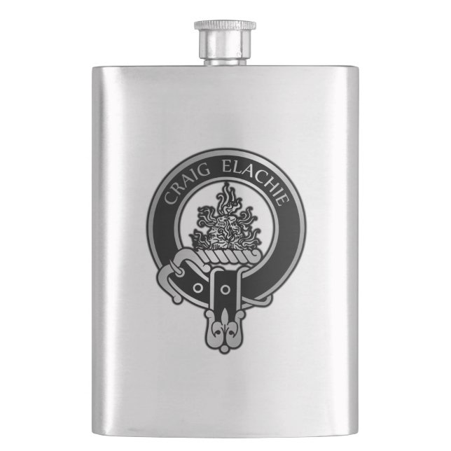 Cantil Clan Grant Crest Flask (Frente)