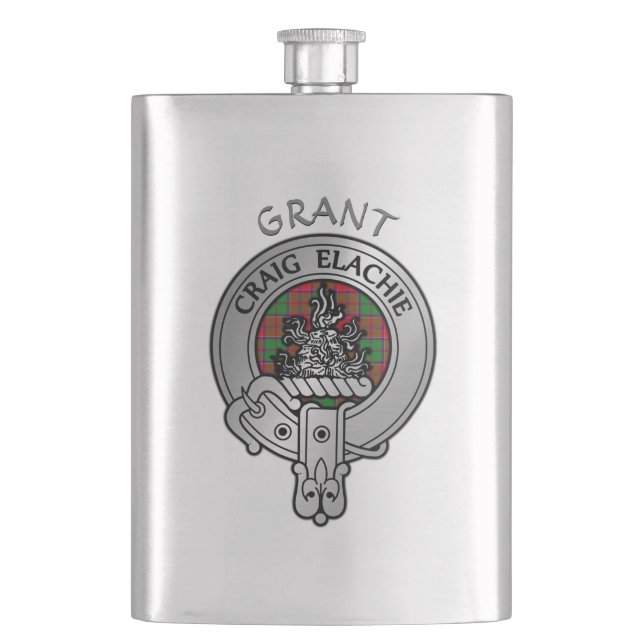 Cantil Clan Grant Crest & Tartan (Frente)