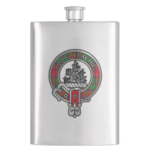 Cantil Clan Grant Crest & Tartan Flask
