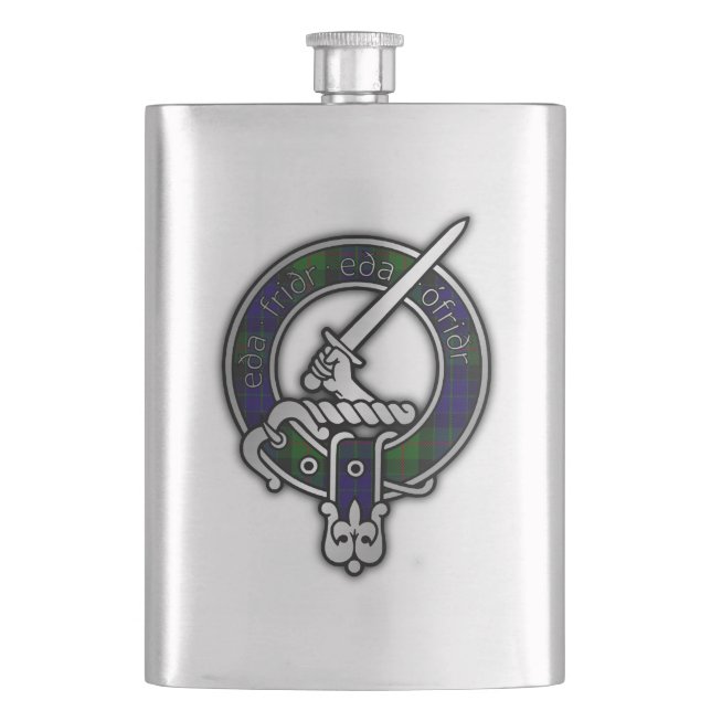 Cantil Clan Gunn Crest & Tartan - Antigos Norse (Frente)