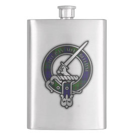Cantil Clan Gunn Crest & Tartan Flask