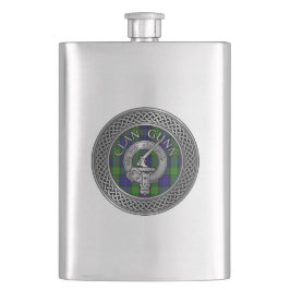 Cantil Clan Gunn Crest & Tartan Knot Flask