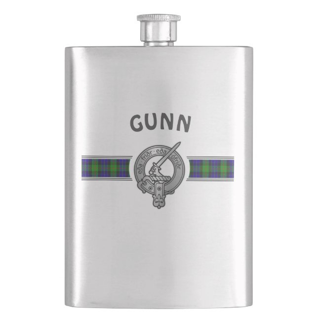 Cantil Clan Gunn (Editar) Crest & Tartan (Frente)