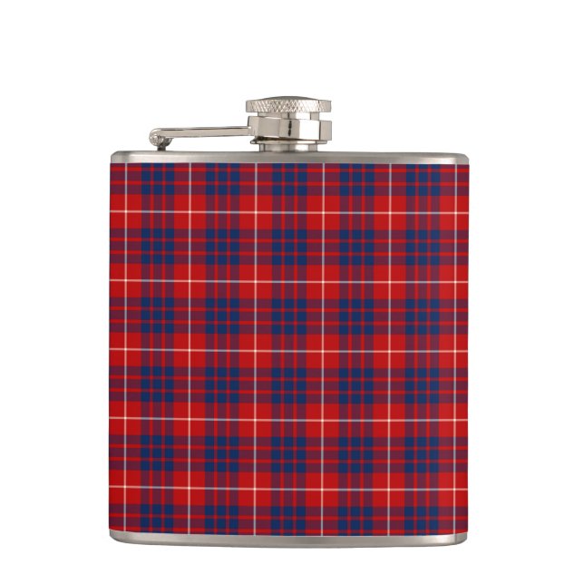 Cantil Clan Hamilton Bright Red e Royal Blue Tartan (Frente)