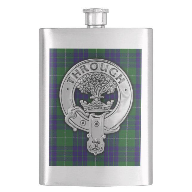 Cantil Clan Hamilton Crest & Hunting Tartan (Frente)