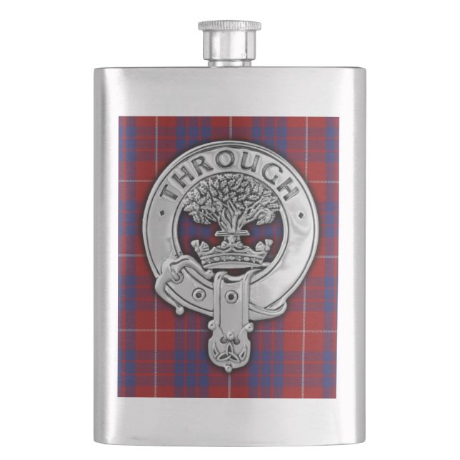 Cantil Clan Hamilton Crest & Tartan (Frente)
