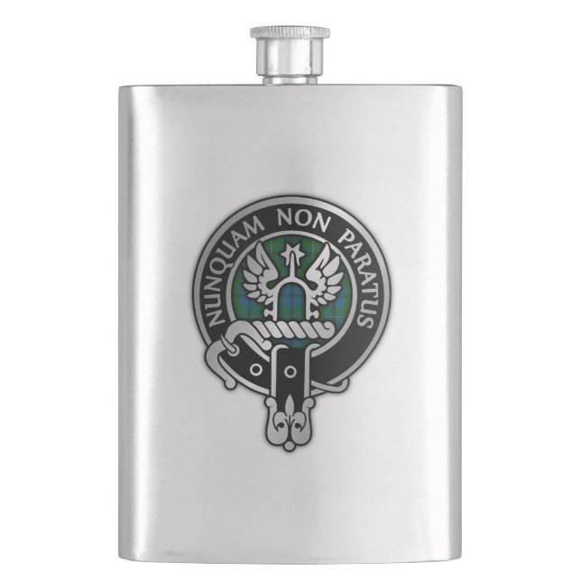 Cantil Clan Johnstone Crest & Tartan (Frente)