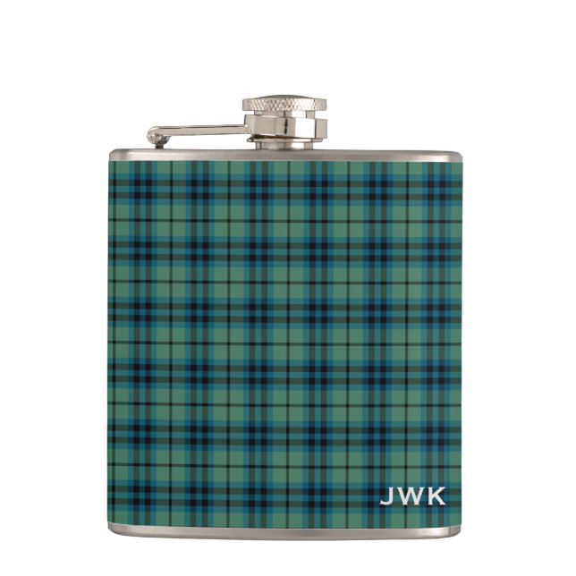 Cantil Clan Keith Light Green Scottish Tartan Monograma (Frente)