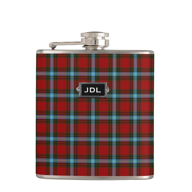 Cantil Clan Livingstone Monogramado/Xadrez MacLay Tartan (Frente)