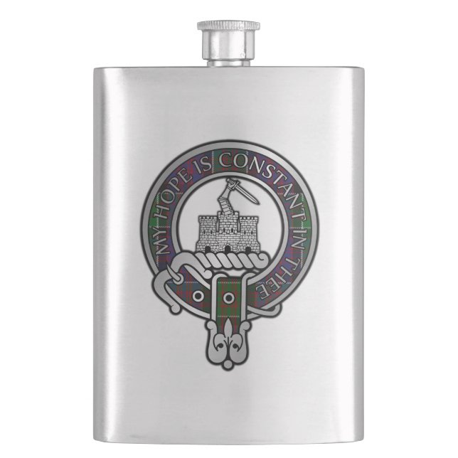 Cantil Clan MacDonald do Clanranald Crest & Tartan (Frente)