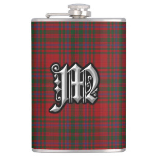 Cantil Clan MacDougall Tartan Old Scotland Flask