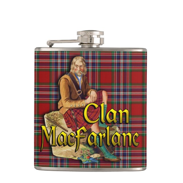 Cantil Clan MacFarlane Old Scotland Flask (Frente)