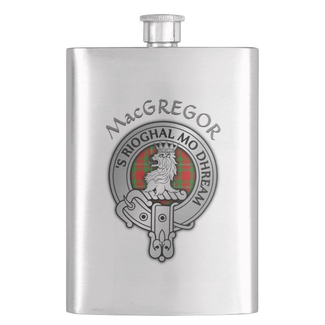 Cantil Clan MacGregor Crest & Tartan (Frente)