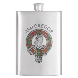 Cantil Clan MacGregor Crest & Tartan Flask