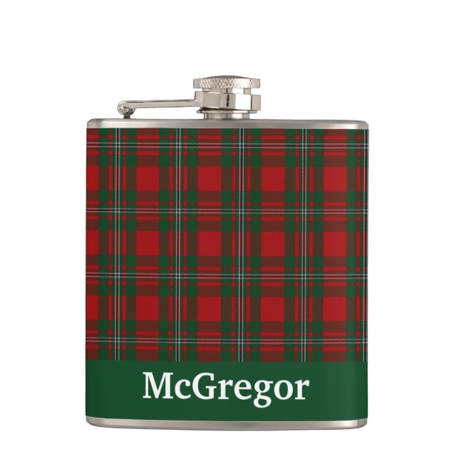 Cantil Clan MacGregor Tartan Xadrez Personalizada (Frente)