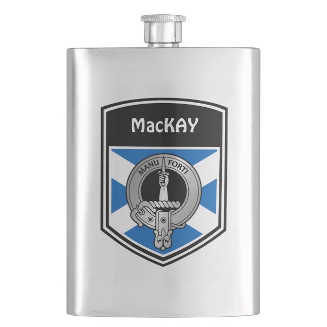 Cantil Clan MacKay Crest & Tartan (Frente)
