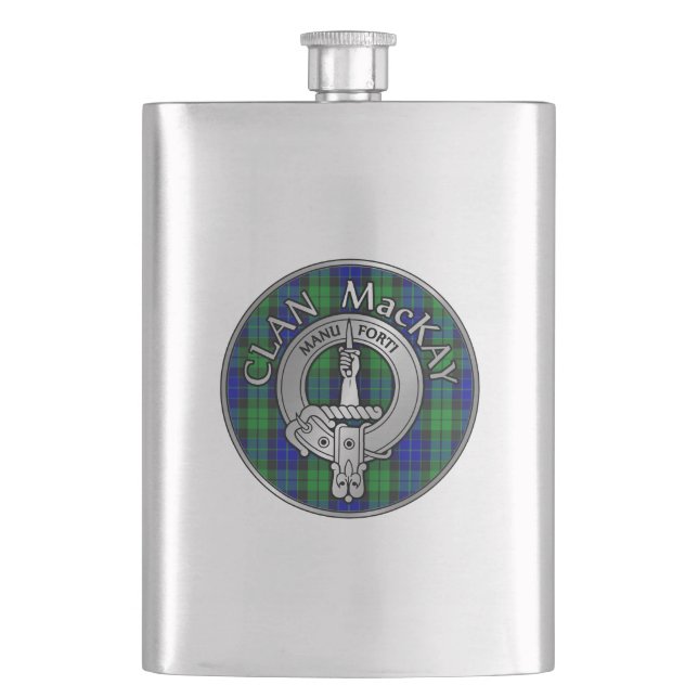 Cantil Clan MacKay Crest & Tartan (Frente)