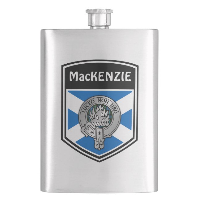 Cantil Clan MacKenzie Crest & Tartan (Frente)