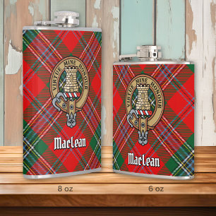 Cantil Clan MacLean Crest sobre Tartan