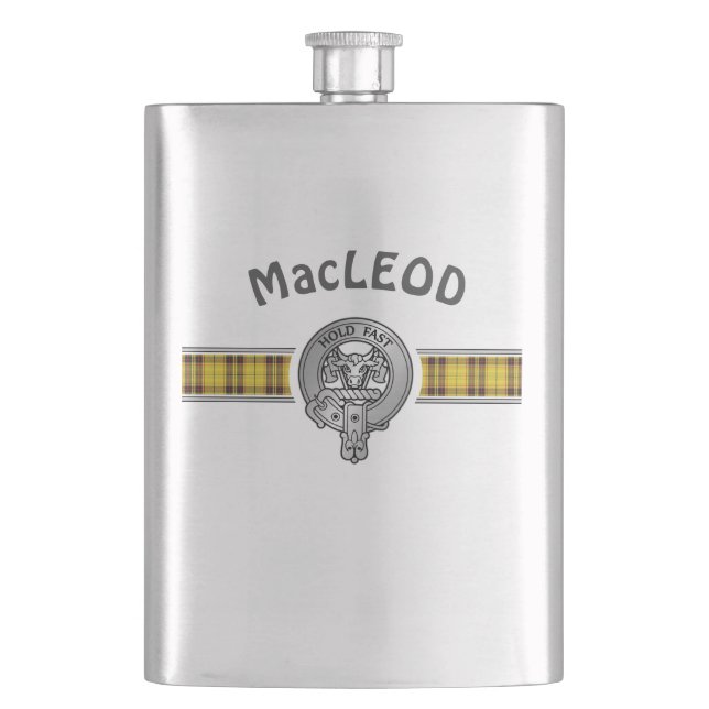 Cantil Clan MacLeod (Editar) Crest & Tartan (Frente)