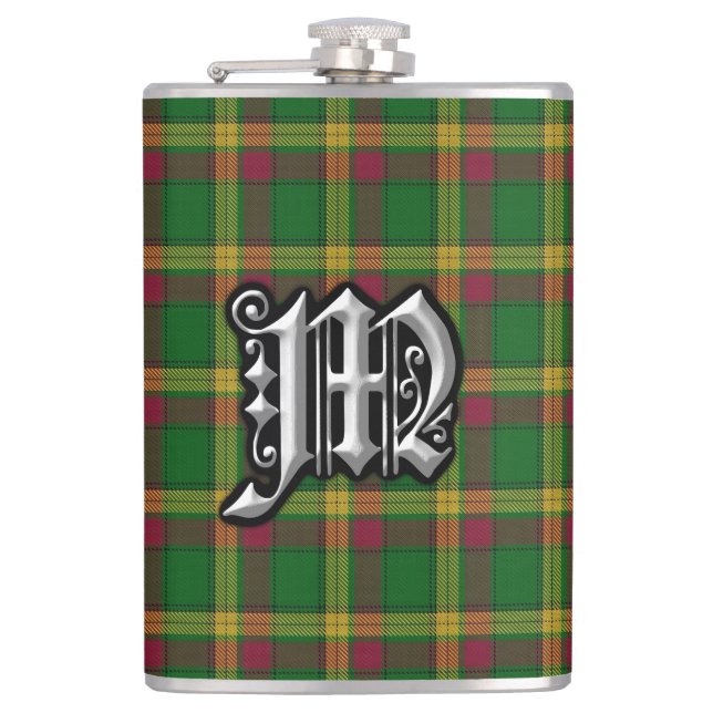 Cantil Clan MacMillan Tartan Old Scotland Flask (Frente)