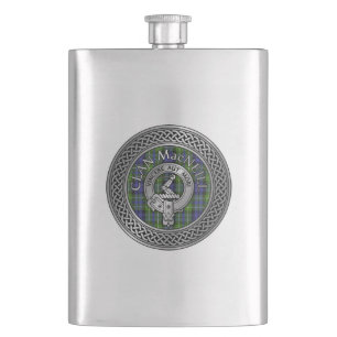 Cantil Clan MacNeill da Gigha Crest & Tartan Flask