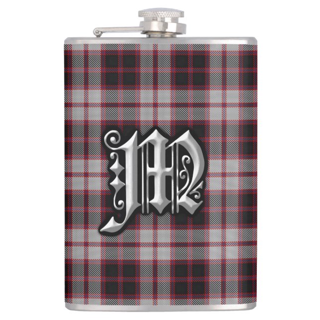 Cantil Clan MacPherson Tartan Old Scotland Flask (Frente)