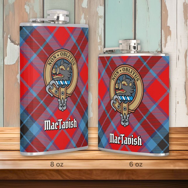 Cantil Clan MacTavish Crest Flask (Criador carregado)