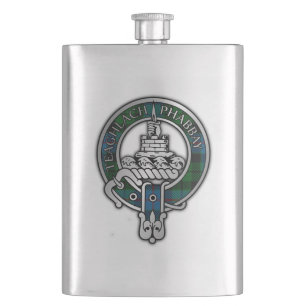Cantil Clan Morrison Crest & Hunting Tartan Flask