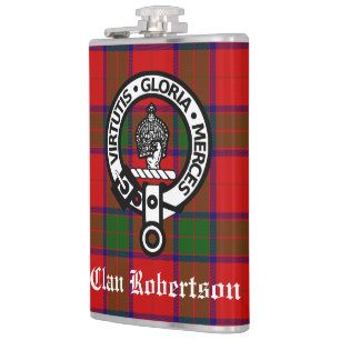 Cantil Clan Robertson Crest Crachá & Tartan