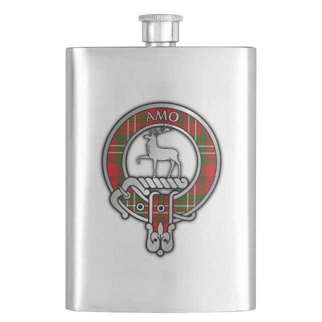 Cantil Clan Scott Crest & Tartan Flask (Frente)