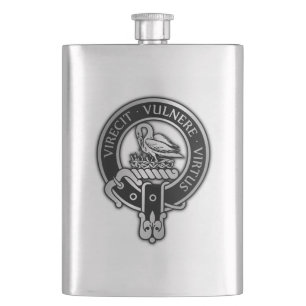Cantil Clan Stewart   Stuart Crest Flask