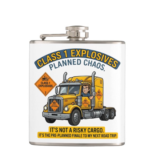 Cantil Class 1 Explosives Trucker Gift | Funny ADR Hazard (Frente)