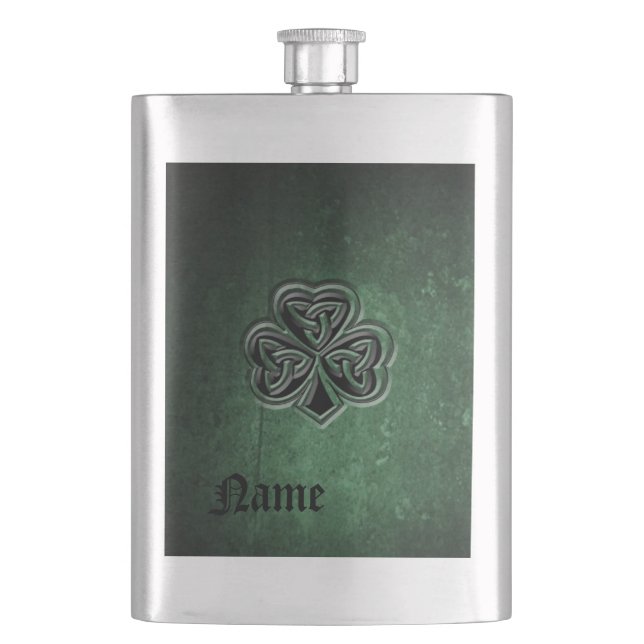 Cantil Clássico grunge irlandês sortudo shamrock personal (Frente)