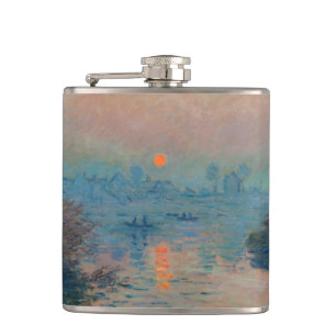 Cantil Claude Monet - Pôr do sol no Sena em Lavacourt