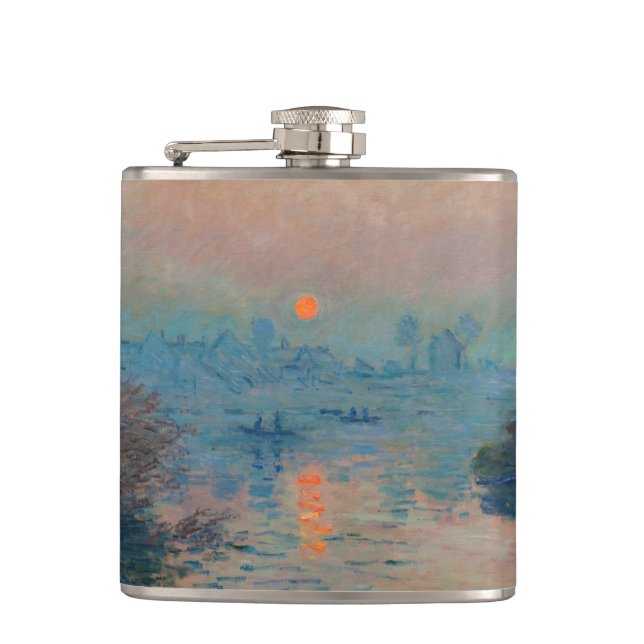 Cantil Claude Monet - Sunset sobre o Sena em Lavacourt (Frente)