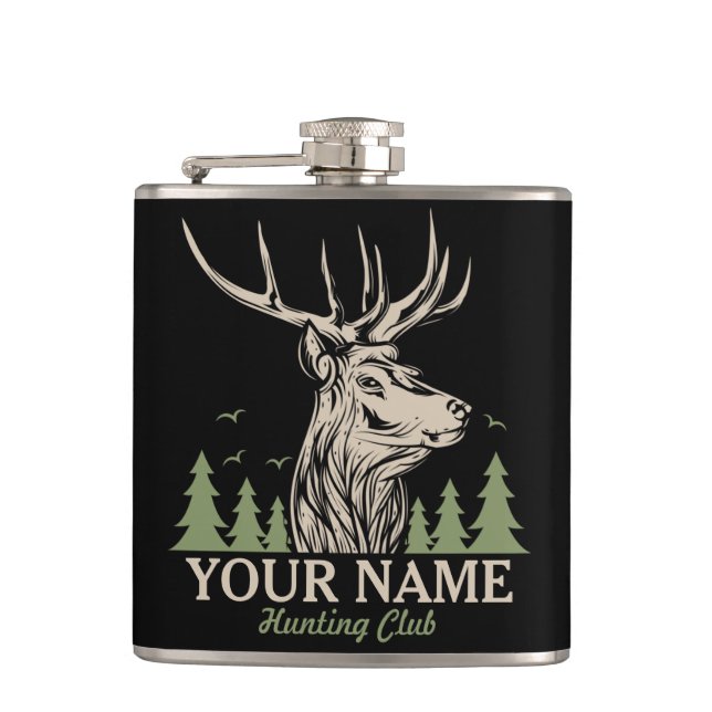 Cantil Clube Personalizado de Caça a Deer Elk Antler (Frente)