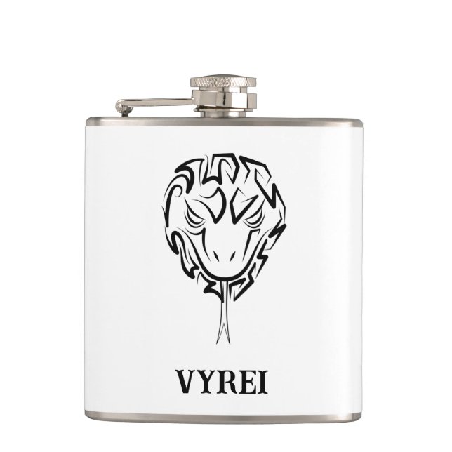 Cantil Cobra de Tribal Negro e Branco (Frente)