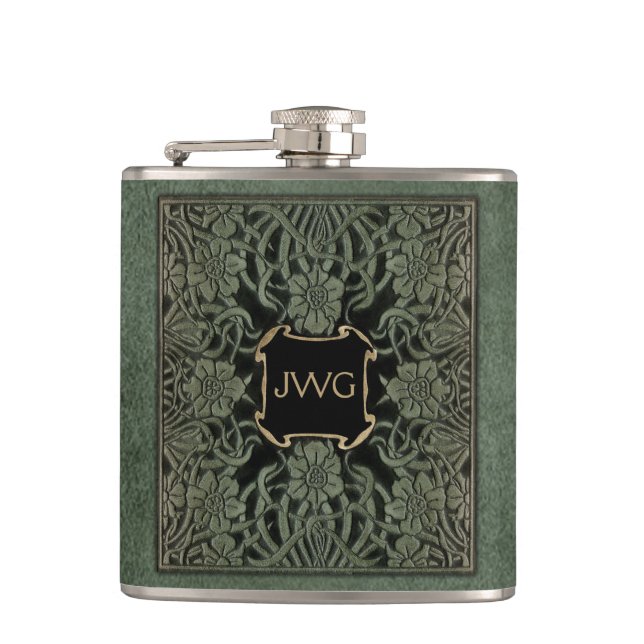 Cantil Cobrir Anterior do Livro do Monograma do Couro do  (Frente)