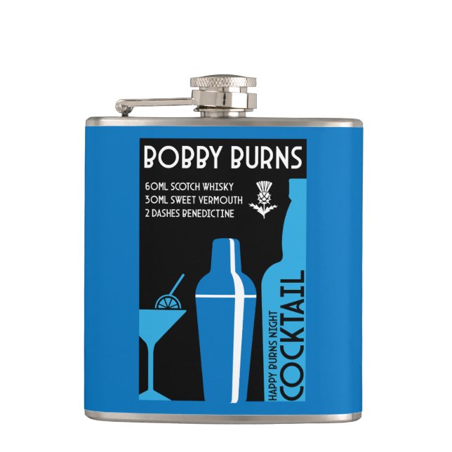 Cantil Cocktail de Uísque Bobby Burns Escocês (Frente)