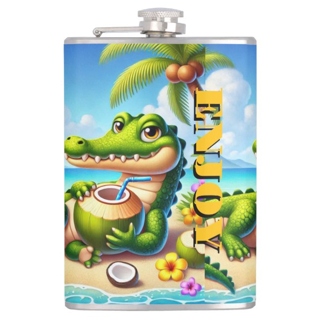 CANTIL COCODRILLO COM ÁGUA COCO (Frente)