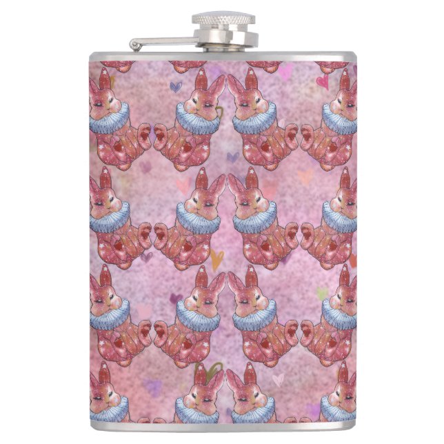 Cantil Coelho Bunny chamado Ladybug Candy Jar (Frente)